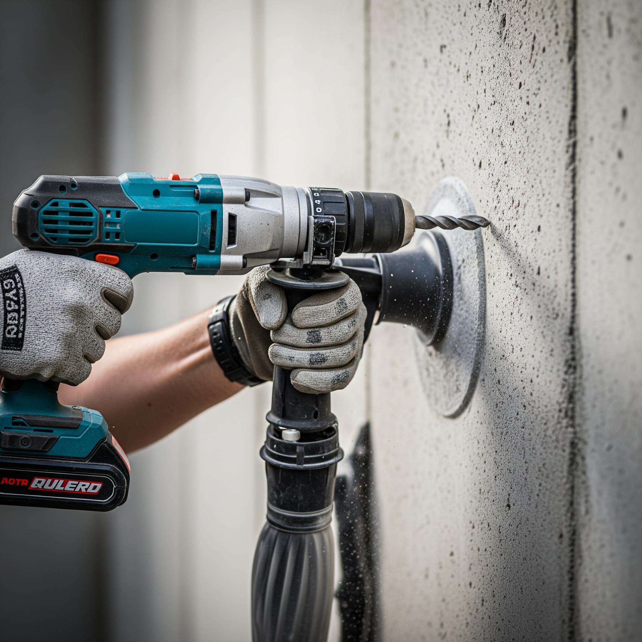 Gaten laten boren door Klusbedrijf Henk Oost in Den Helder